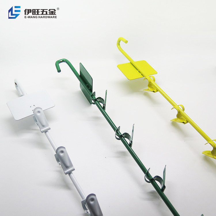 YIWANG Wholesale Supermarket Hanging Metal Clip Strip Display Rack