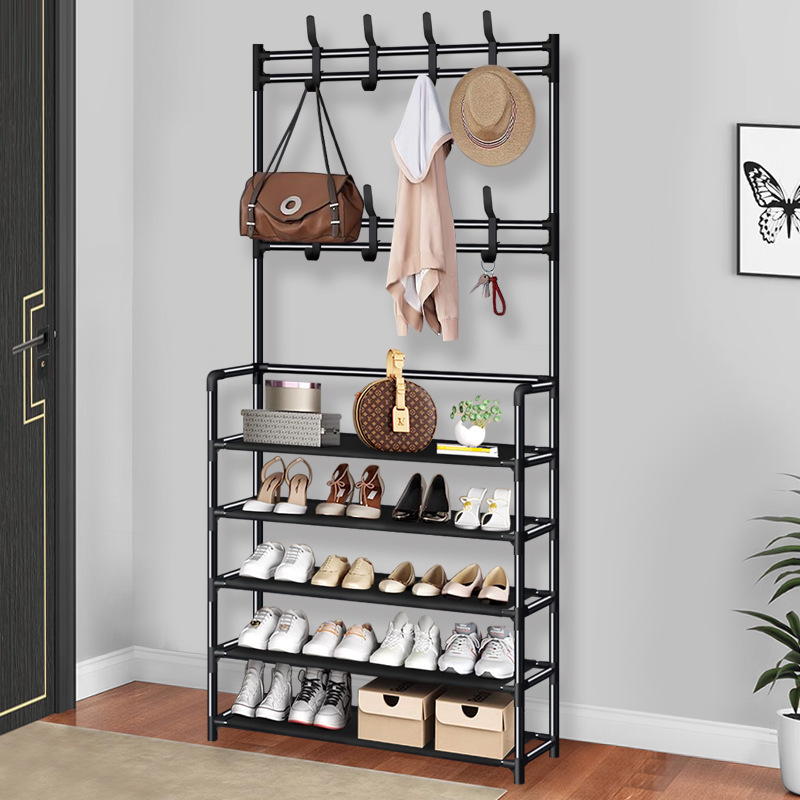 Shoes Storage Stand With Coat And Hat Rack Clothes Hanger With Shoe Organizer Clothes Hanging Rack