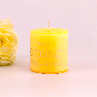 wholesale 5*5cm 15h romantic birthday Wedding Candle white Ivory classic cylindrical smokeless scented candle