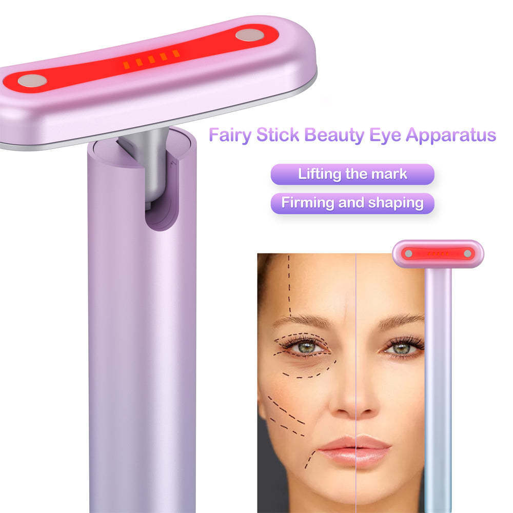 2023 Popular 3 Modes Ems Red Light Therapy Wand Eye Massage Pen Led Light Eye Beauty Pen for Face