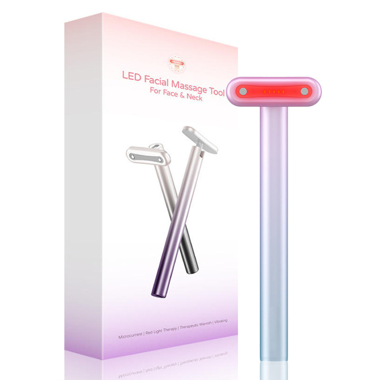 2023 Popular 3 Modes Ems Red Light Therapy Wand Eye Massage Pen Led Light Eye Beauty Pen for Face