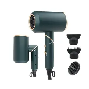 Concentrator Nozzle Folding Fast Drying Household Small Handle Portable Travel Hotel Foldable Hair Dryer with Diffuser