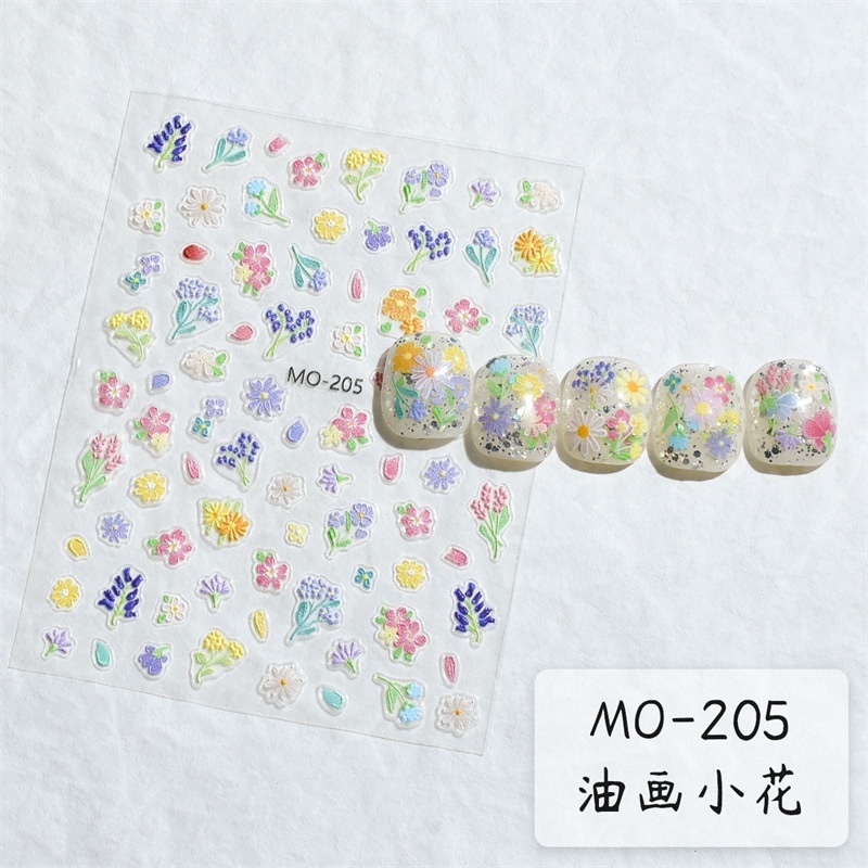 3D daisy flower nail sticker for nail art decoration adhesive diy nail decals charms manicure wraps supplier