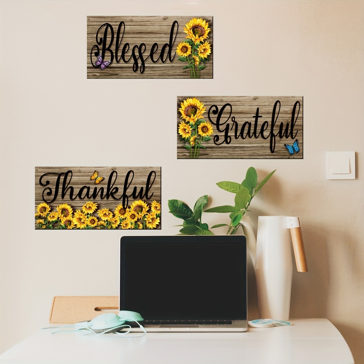 High Quality Sunflower Pattern Window Furniture Clings Stickers Home Decoration Wall Sticker For Home