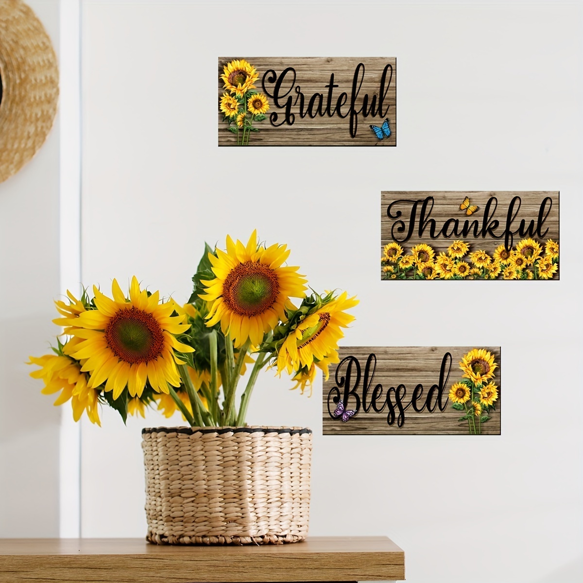 High Quality Sunflower Pattern Window Furniture Clings Stickers Home Decoration Wall Sticker For Home