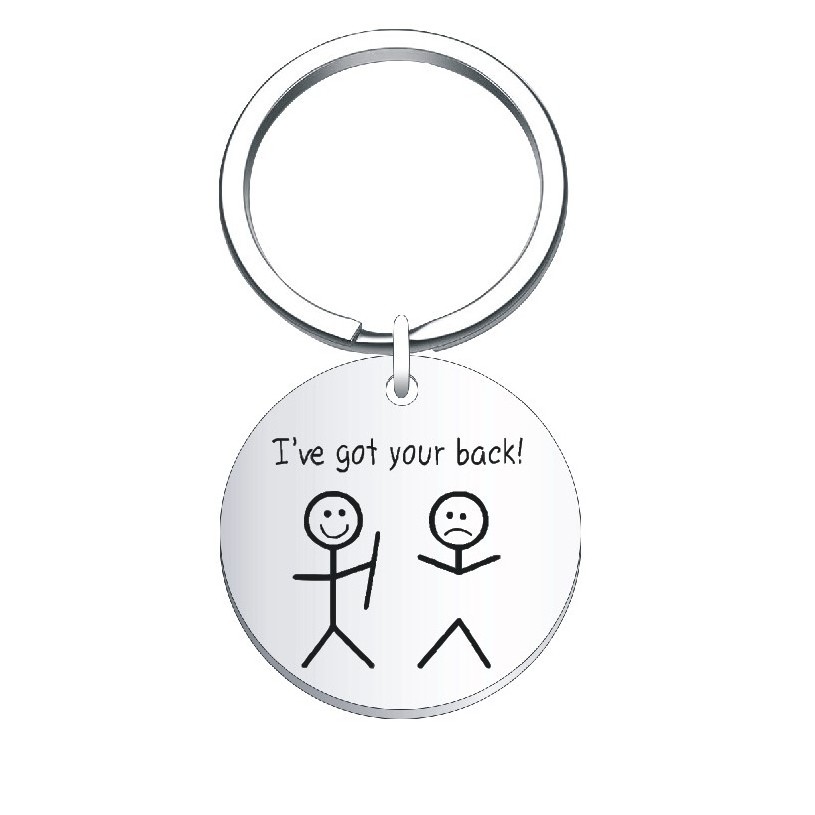 Funny Gifts Best Friend Keychain for Friends I Got Your Back for Women Men Christmas Birthday Valentine Gift key chain