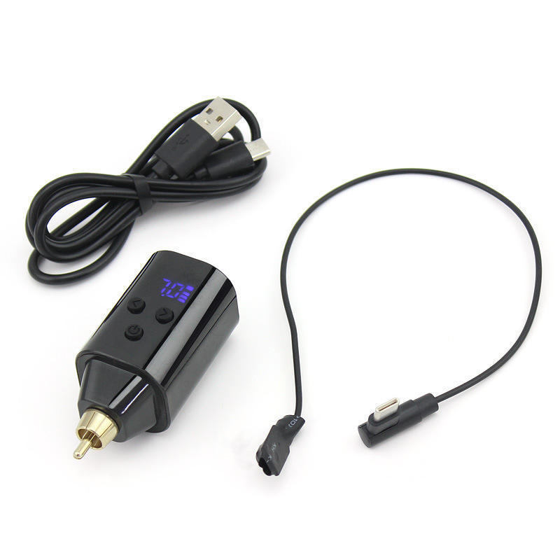 2023 High quality tattoo battery 5V 1500mA RCA/DC wireless tattoo power supply