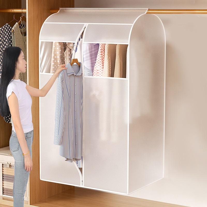 Wardrobe Storage Organizer Hanging Dress Closet Dust Protection Cover Garment Cover Dust Protection Cover