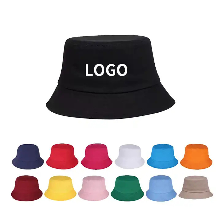 Wholesale Custom Embroidery Bucket Hat Unisex Sun Hat Wide Brim Blank Bucket Hat For Men Women Teens Outdoor