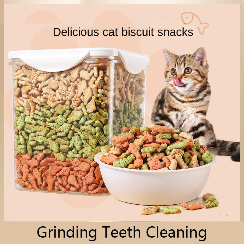 1000g Cat Mint Biscuits Kitten Snacks Cat Grass Granules Teeth Grinding Stick Nutritional and Fattening Snacks for Cats