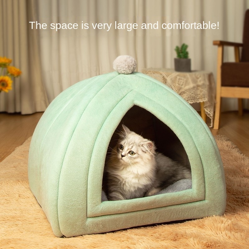 Pet  wholesale cat kennel winter warm dog kennel four seasons universal cat house semi enclosed cat bed house Pet kennel