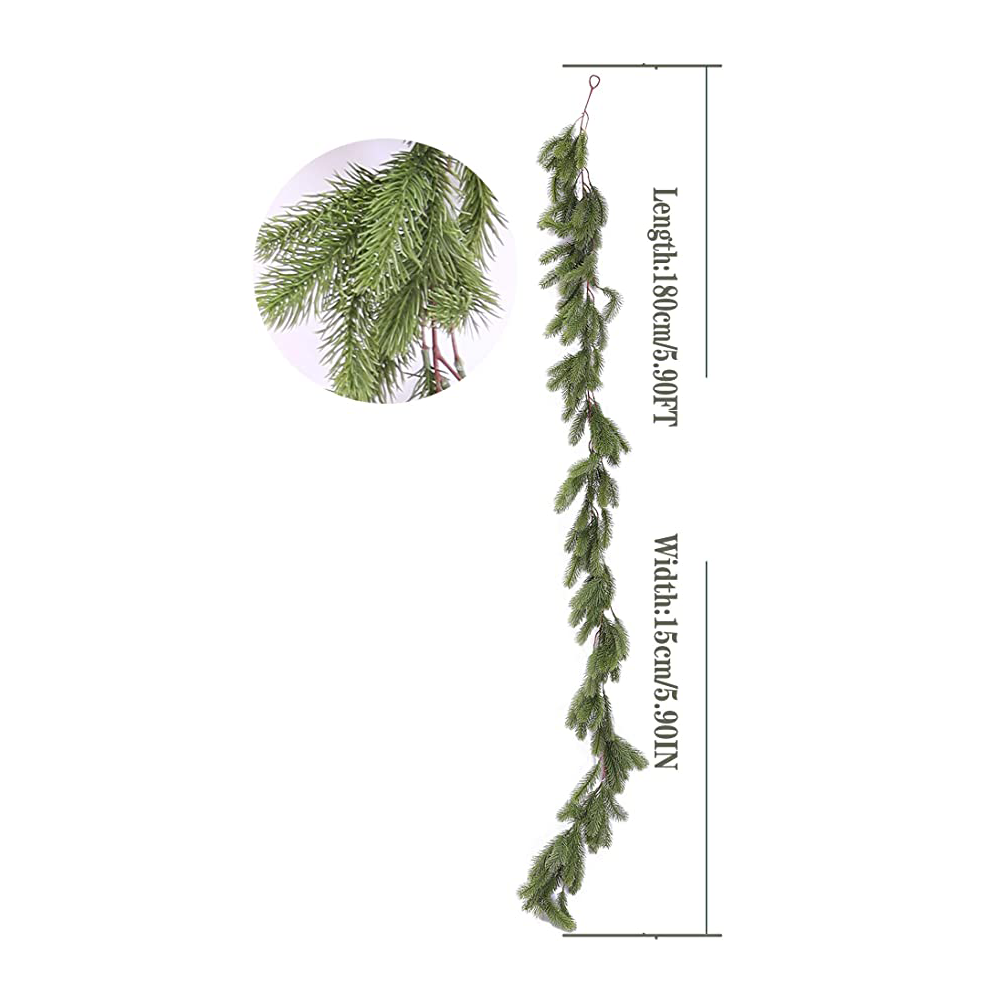 Artificial Christmas Garland Pine Cypress Greenery Garland Holiday Outdoor Winter Decor