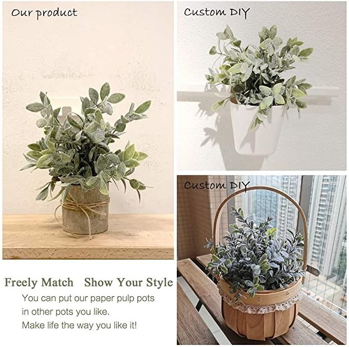 Wholesale Mini Artificial Plants Plastic Fake Plants Faux Green Grass Potted for Home Bathroom Office Desk Decor