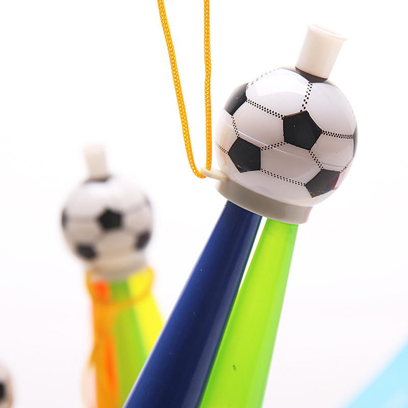 Plastic Football Three Tone Horn Game Cheer Up Toy Sports Horn