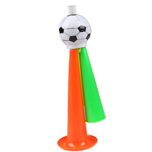 Plastic Football Three Tone Horn Game Cheer Up Toy Sports Horn