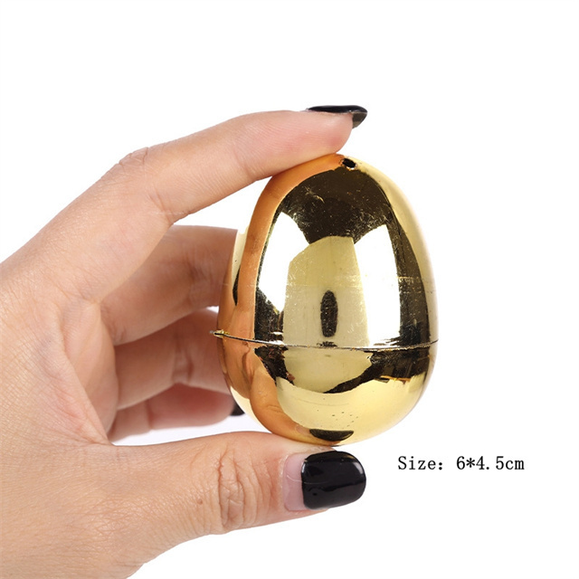 Decorative Ceramic Shinny Golden Easter Egg Gold Metallic Eggs for Easter Party Supplies Easter Basket Stuffers