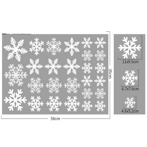 Wholesale Christmas window hanging snowflake window stickers static decoration Christmas party supplies props party decoration