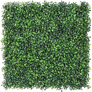 Simulation Plant 20"x 20" Artificial Boxwood Panels Topiary Hedge Plant for Outdoor indoor Indoor Garden Fence backyard decor