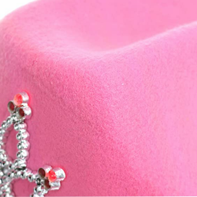 23inch Light Up LED Blinking Pink Tiara Cowboy hat cowgirl pink hat for  Easter Halloween birthday party