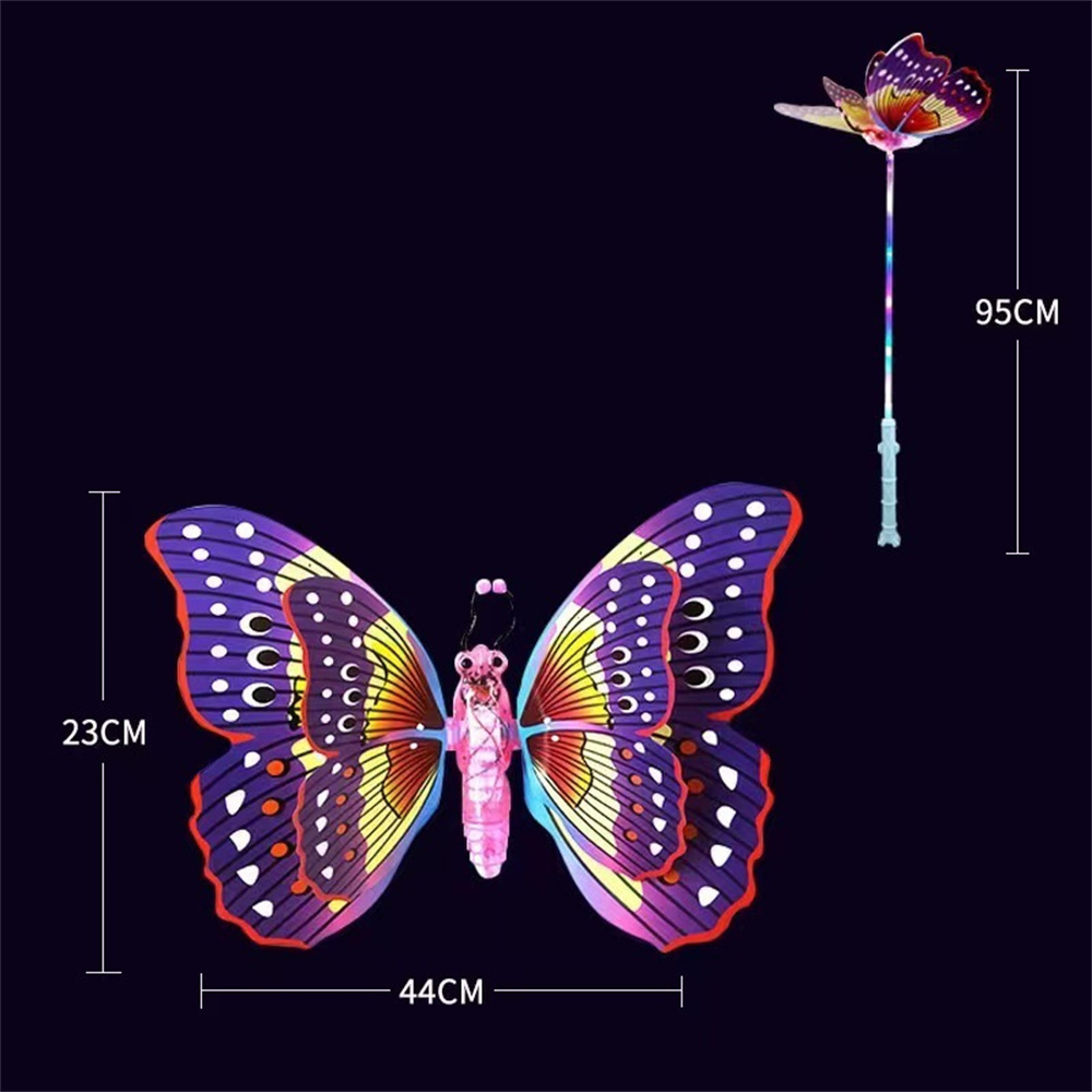 Hot Sale Magic Gift Glow Stick LED Net Red Luminous Swing Butterfly Colorful Flash Handheld Luminous Stick for Neon Party