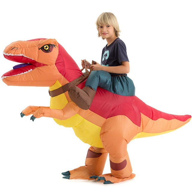 Halloween Cosplay Costume Inflatable Dinosaur Riding Walking Inflatable Full Body Dinosaur for Halloween Costume