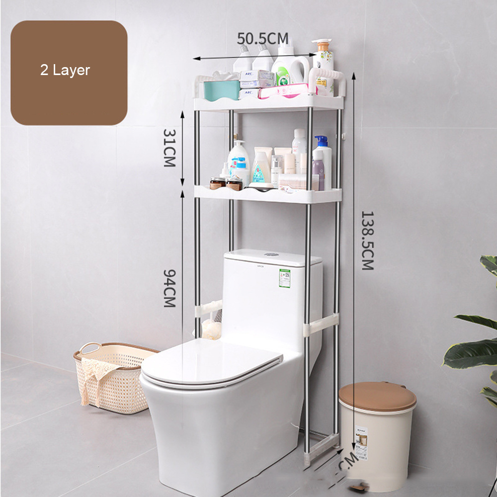 Wholesale 3 Tiers Over Toilet Washing Machine Rack Saving Space Bathroom Storage Racks Storage Shelves KR-01