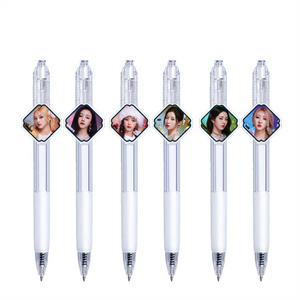 KPOP BABYMONSTER Black Writing Ball-Point Pen CHIQUITA PHARITA RUKA ASA RORA HARAM Pen Refill Student Stationery School Supplies