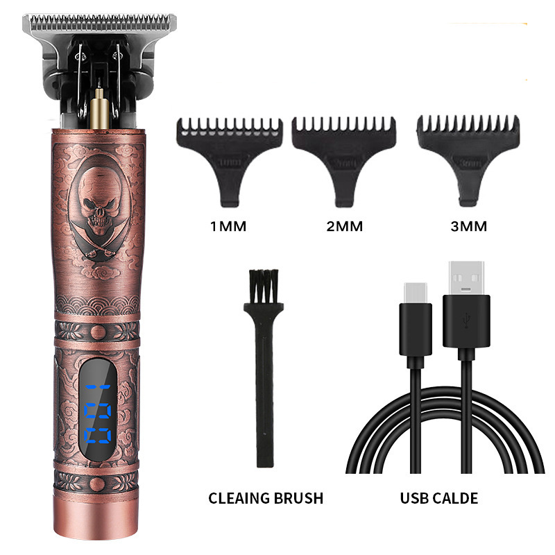 Cross-border new arrival retro hair clipper household electric oil head hair clipper electric Clipper suit