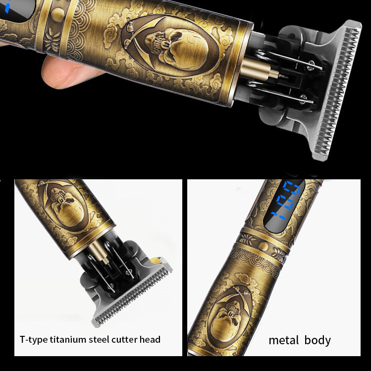 Cross-border new arrival retro hair clipper household electric oil head hair clipper electric Clipper suit