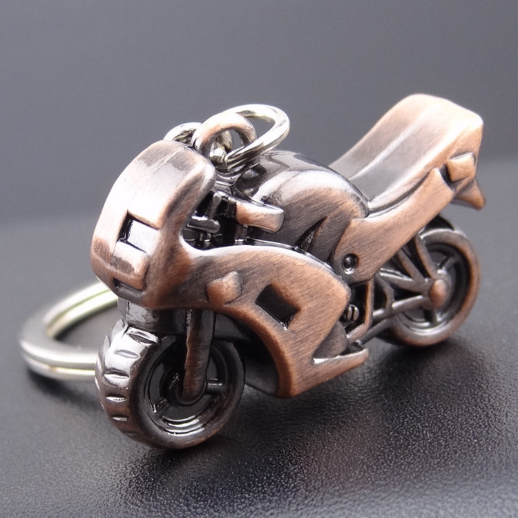 Creative Personality Motorcycle Keychain Metal Car Model Car Pendant Keyring Advertising Gift