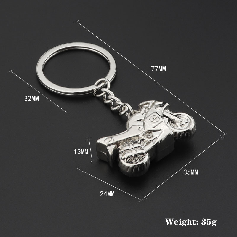 Creative Personality Motorcycle Keychain Metal Car Model Car Pendant Keyring Advertising Gift