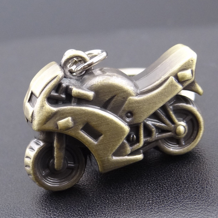 Creative Personality Motorcycle Keychain Metal Car Model Car Pendant Keyring Advertising Gift