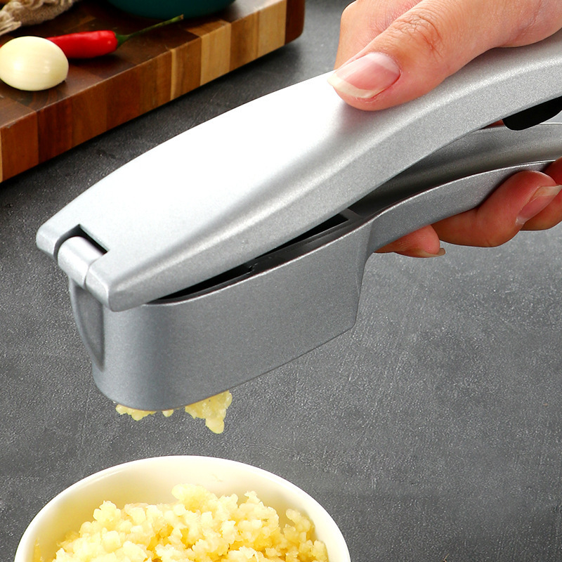 Hot Selling Multi-functional 2 in 1 Kitchen Gadgets Ginger Mincer Garlic Crusher Handheld Stainless Steel Garlic Press Rocker