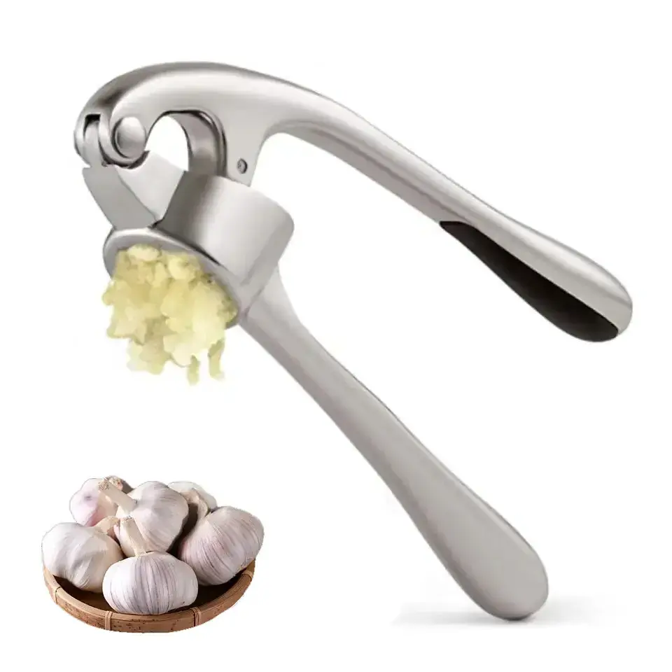 Easy to Squeeze Handle Kitchen Premium Garlic Crusher Easy to Clean Garlic Press Vegetable Tool Garlic Mincer