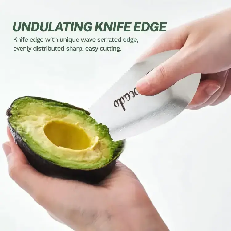 Kitchen Gadget Multifunction Stainless Steel Grip Handle 3 In 1 Avocado Slicer Avocado Cutter For the Fruit Cuts Pits Peeled