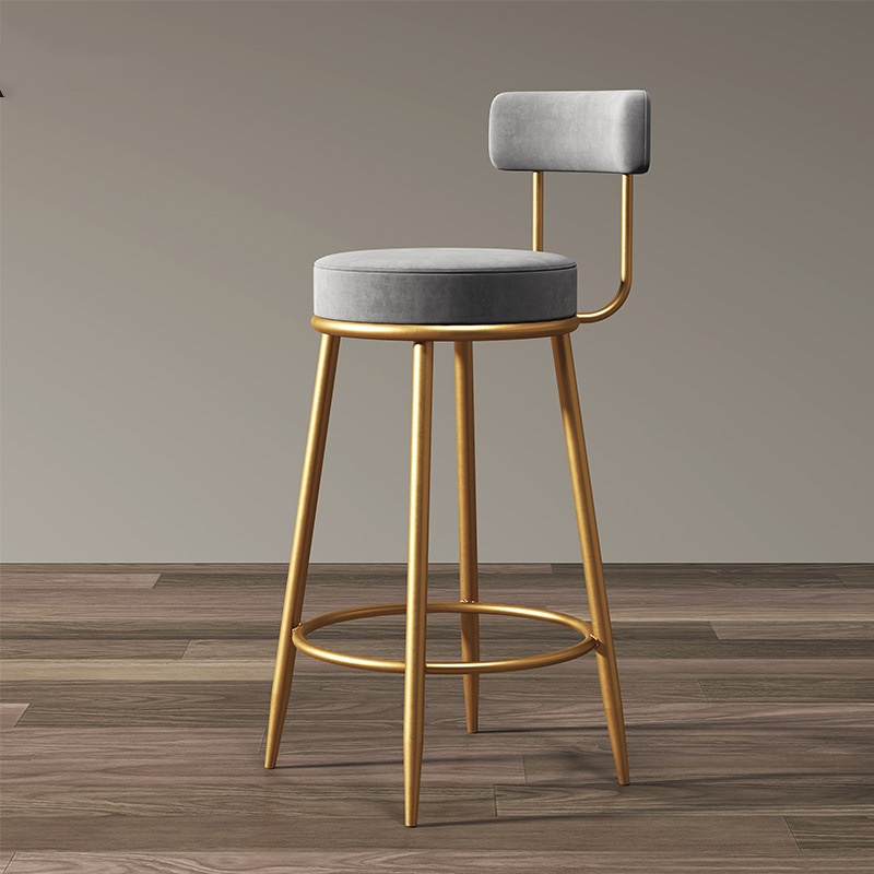 Cheaper Price Modern Design Bar stool high Chair Casino stool bar Chair with  back rest cushion Leather