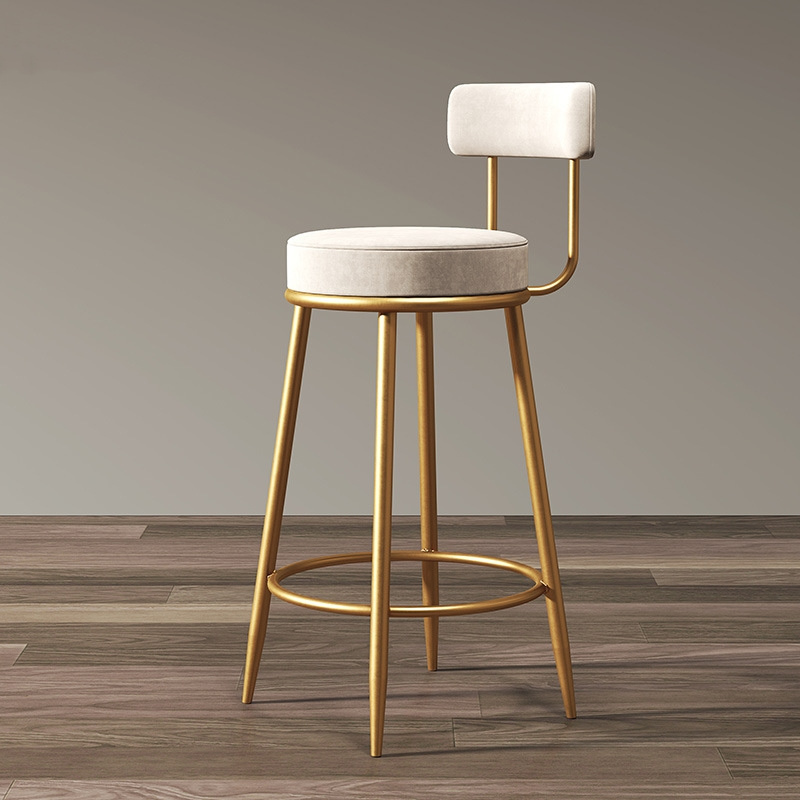 Cheaper Price Modern Design Bar stool high Chair Casino stool bar Chair with  back rest cushion Leather