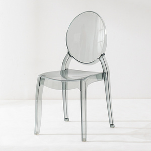 Wholesale Room  acrylic high dining chair Banquet Kid Children Armless Transparent Acrylic Ghost Chairs