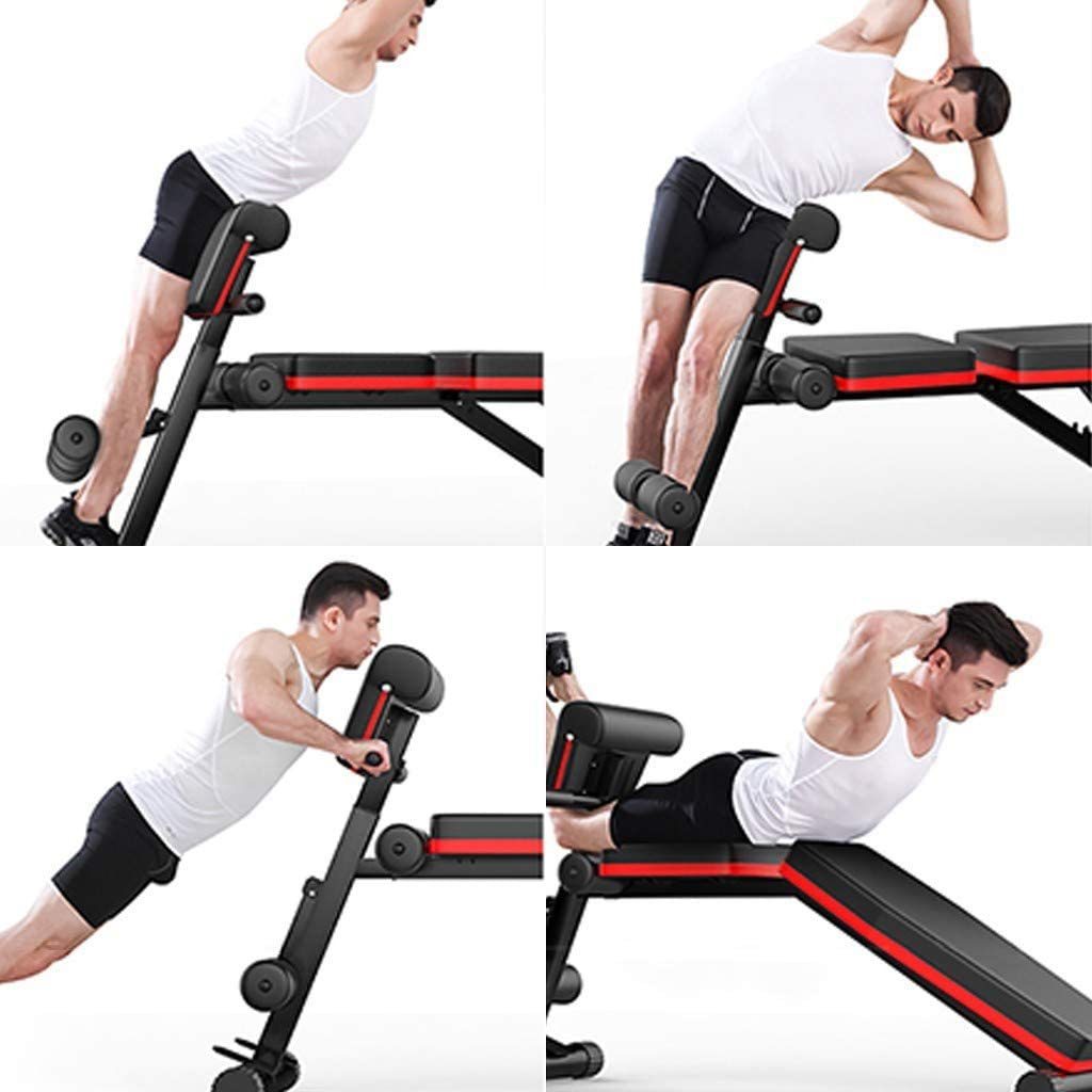 Adjustable Sit Up Incline Multi-Purpose Training Bench Home Gym Foldable Flat/Incline/Decline FID Press weight bench set