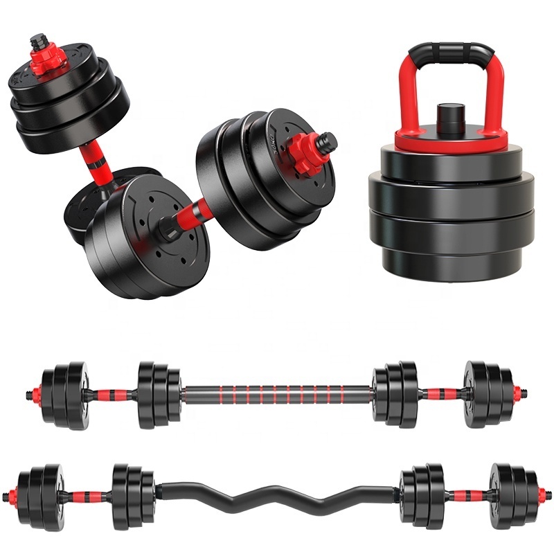 XD gym equipment 90lb cement dumbbells Multifunction dumbbell 40kg set adjustable dumbbell barbell