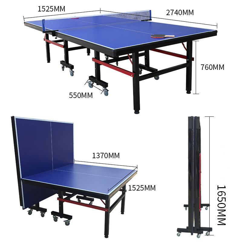 Factory high quality professional indoor outdoor adult sport foldable movable table tennis tables