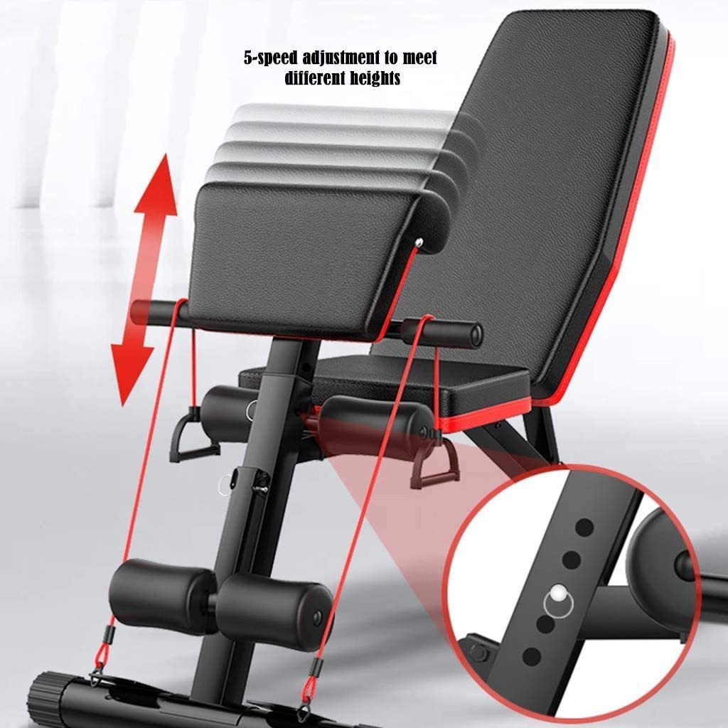 Adjustable Sit Up Incline Multi-Purpose Training Bench Home Gym Foldable Flat/Incline/Decline FID Press weight bench set