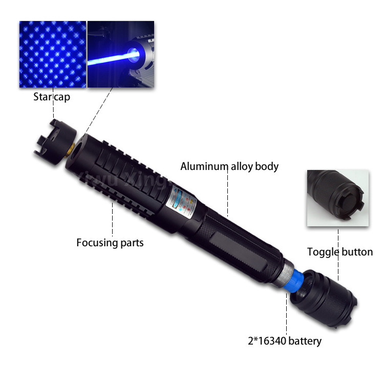 B015 Blue laser Flashlight 450nm manufacturer custom accessories free choice