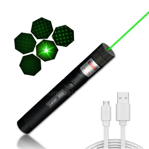 Portable USB Charging Green Laser Pointer Manufacturer Direct Selling Teaching Laser Pen