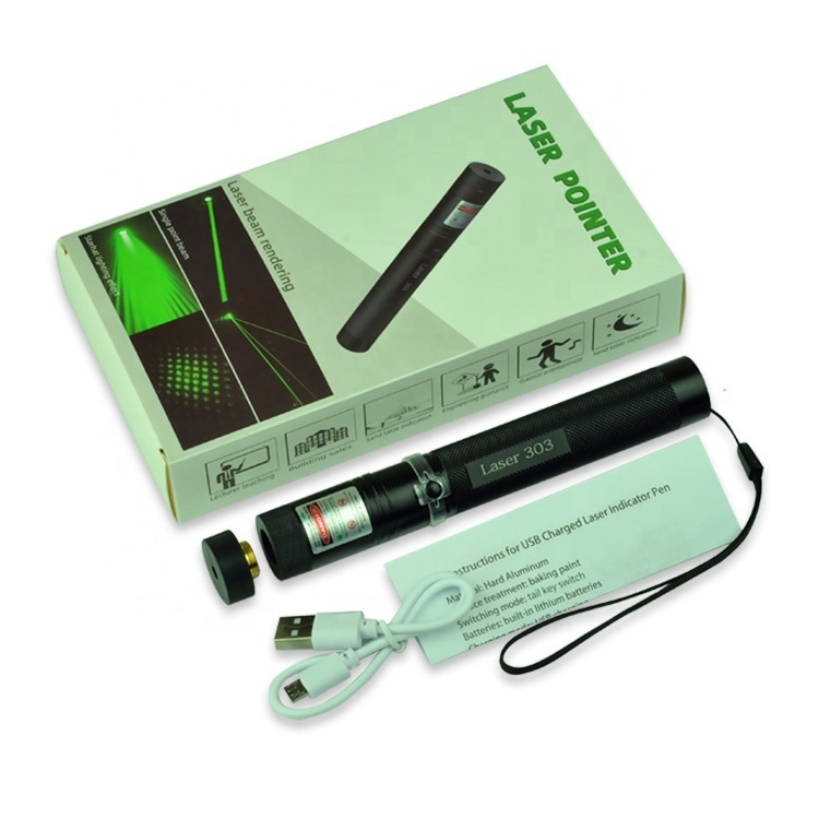 Portable USB Charging Green Laser Pointer Manufacturer Direct Selling Teaching Laser Pen