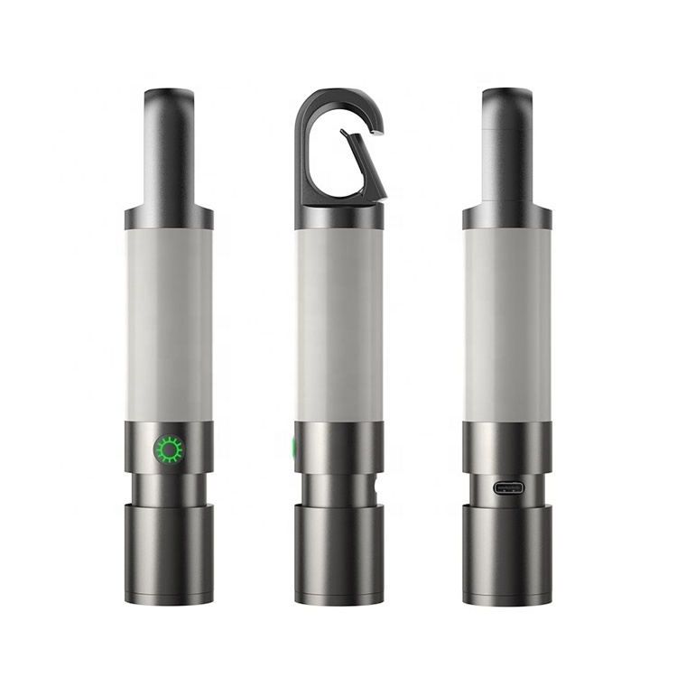 USB Rechargeable Keychain p50 Flashlight Portable Hook-style LED Flashlight for Outdoor Camping