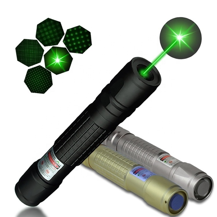 Metal green laser pointer manufacturers direct 532nm teaching laser pen flashlight often open switch