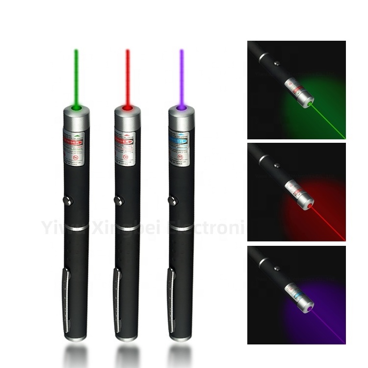 Wholesale 650nm Red Beam 532nm Green Beam 405nm Violet Beam Laser pen Teaching fun cat laser pointer