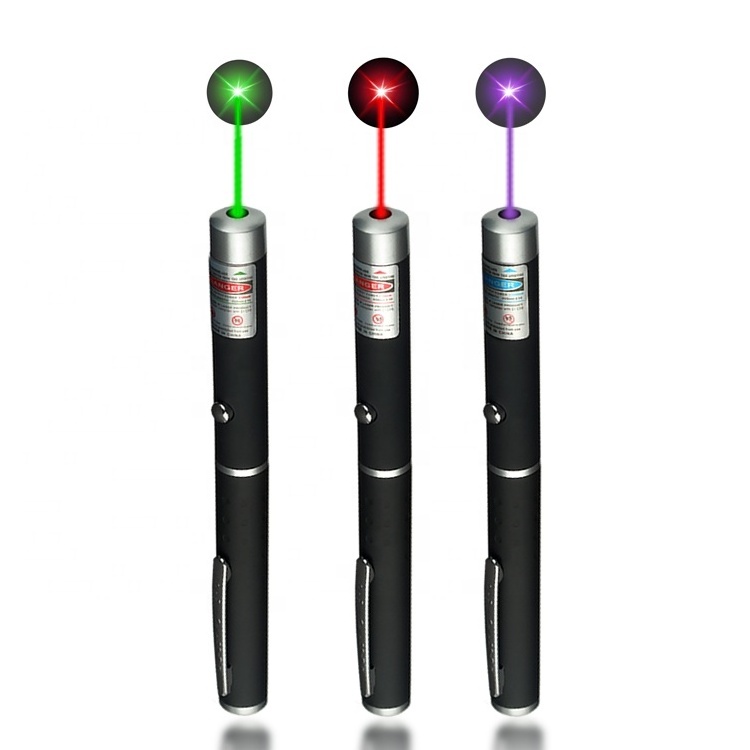 Wholesale 650nm Red Beam 532nm Green Beam 405nm Violet Beam Laser pen Teaching fun cat laser pointer