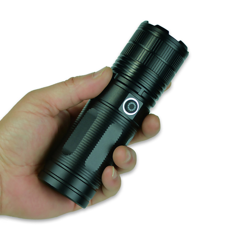 USB Rechargeable high-lumen Tactical Flashlight Portable Zoom LED Flashlight Outdoor Camping and hiking